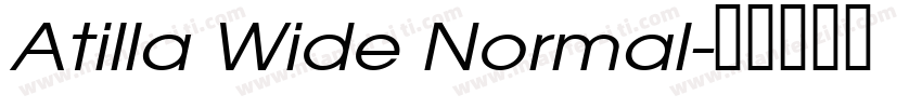 Atilla Wide Normal字体转换